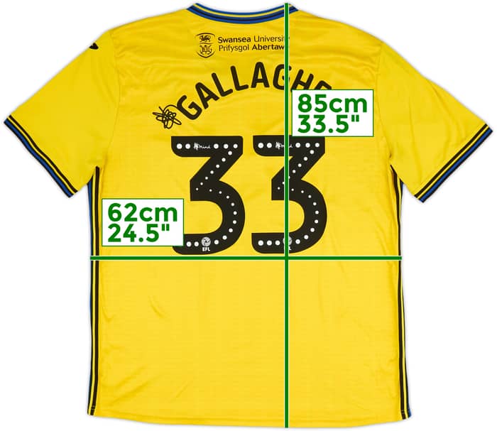 2019-20 Swansea Third Shirt Gallagher #33 - 8/10 - (XXL)