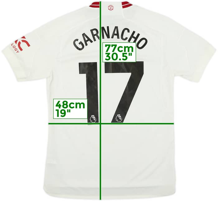 2023-24 Manchester United Third Shirt Garnacho #17 - 9/10 - (M)