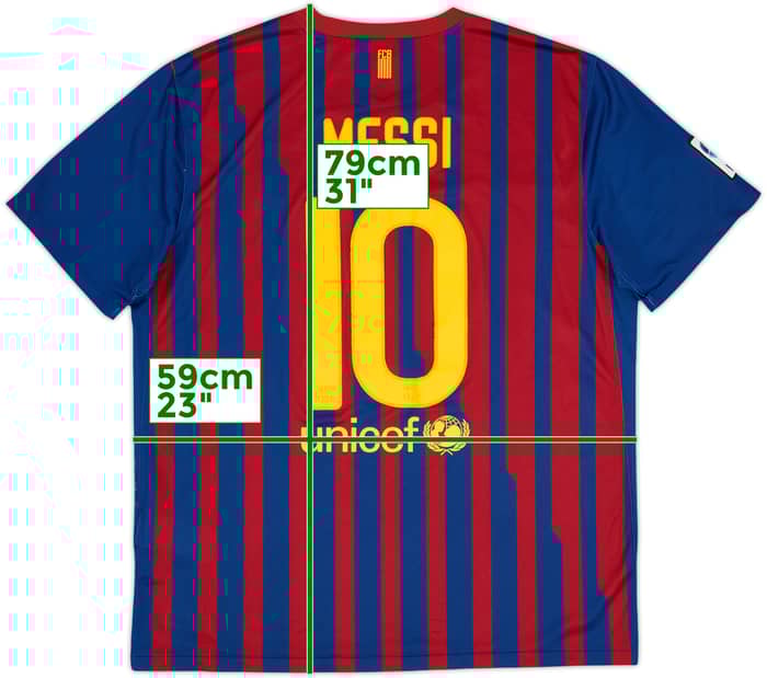 2011-12 Barcelona Home Shirt Messi #10 - 6/10 - (XL)