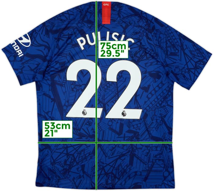 2019-20 Chelsea Home Shirt Pulisic #22 - 8/10 - (L)