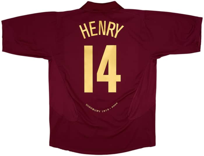 2005-06 Arsenal Home Shirt Henry #14 - 9/10 - (XL)