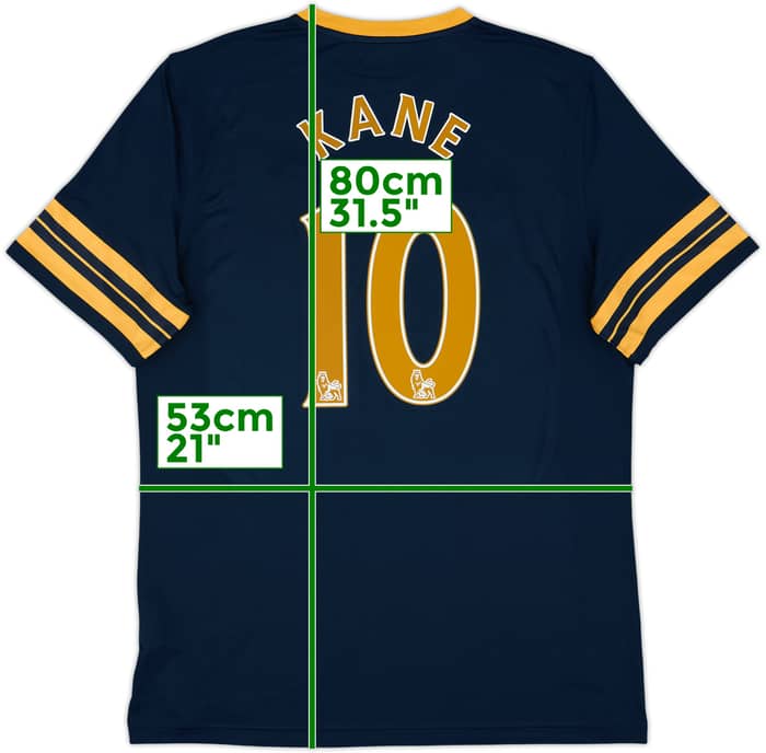 2016-17 Tottenham Away Shirt Kane #10 - 8/10 - (XL)