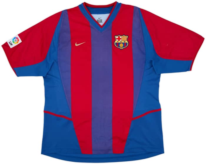 2002-03 Barcelona Home Shirt Riquelme #10 - 8/10 - (L)