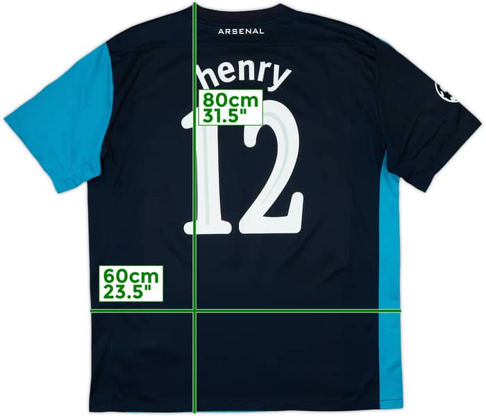 2011-12 Arsenal Camiseta Visitante Henry #12 - 6/10 - (XL)