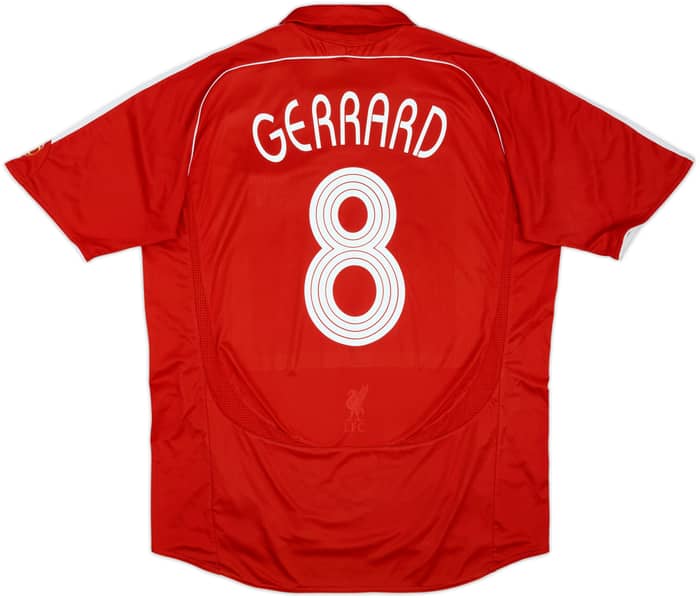 2006-08 Liverpool Camiseta de local Gerrard #8 - 6/10 - (XL)