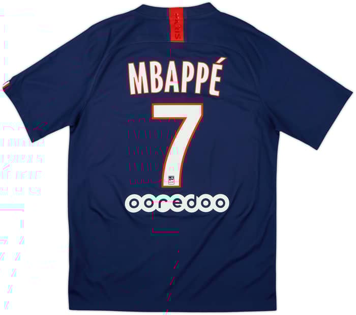 2019-20 Paris Saint-Germain Home Shirt Mbappe #7 - 10/10 - (M)