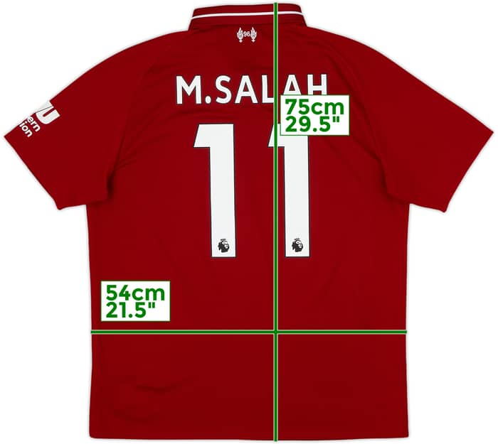 2018-19 Liverpool Camiseta Local M.Salah #11 - 6/10 - (L)