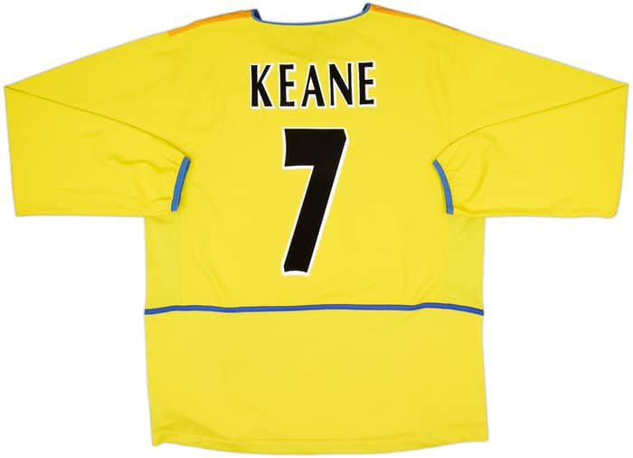 2002-03 Leeds United Away L/S Shirt Keane #7 - 8/10 - (L)