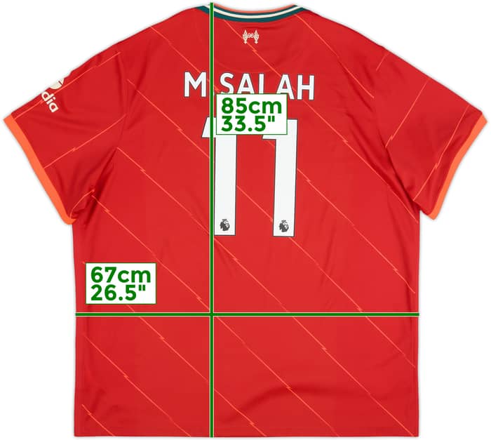 2021-22 Liverpool Home Shirt M.Salah #11 - 9/10 - (3XL)