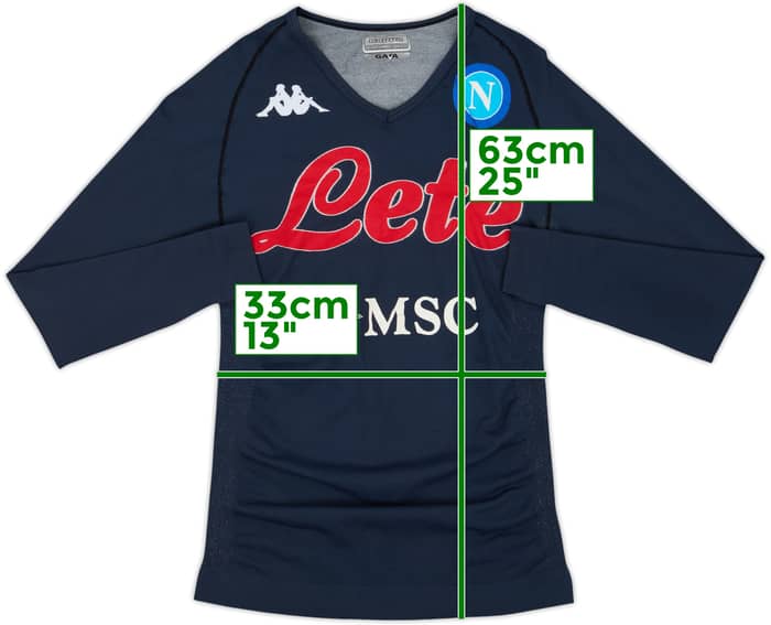 2015-17 Napoli Kappa Compression L/S Shirt - 6/10 - (3XL/4XL)