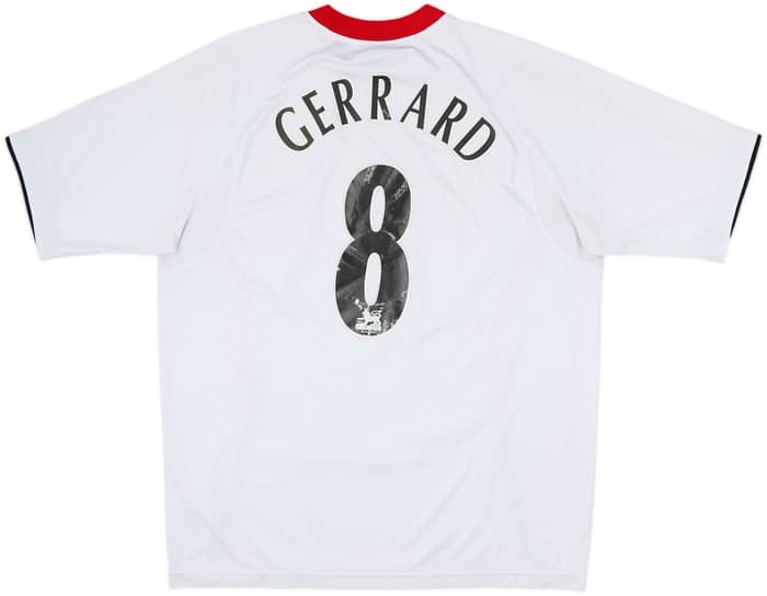 2005-06 Liverpool Away Shirt Gerrard #8 - 6/10 - (L)
