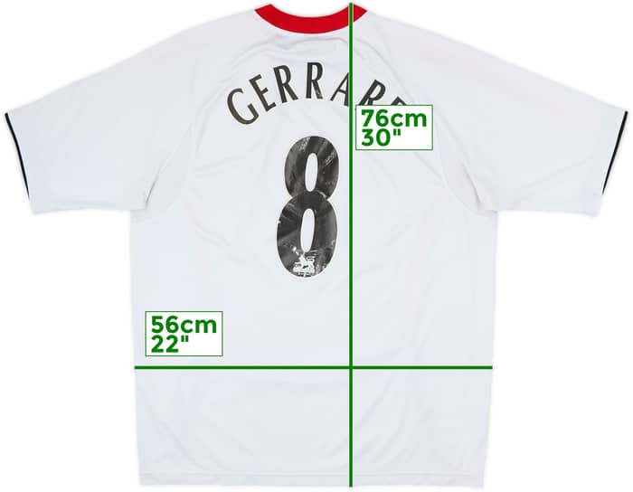 2005-06 Liverpool Away Shirt Gerrard #8 - 6/10 - (L)