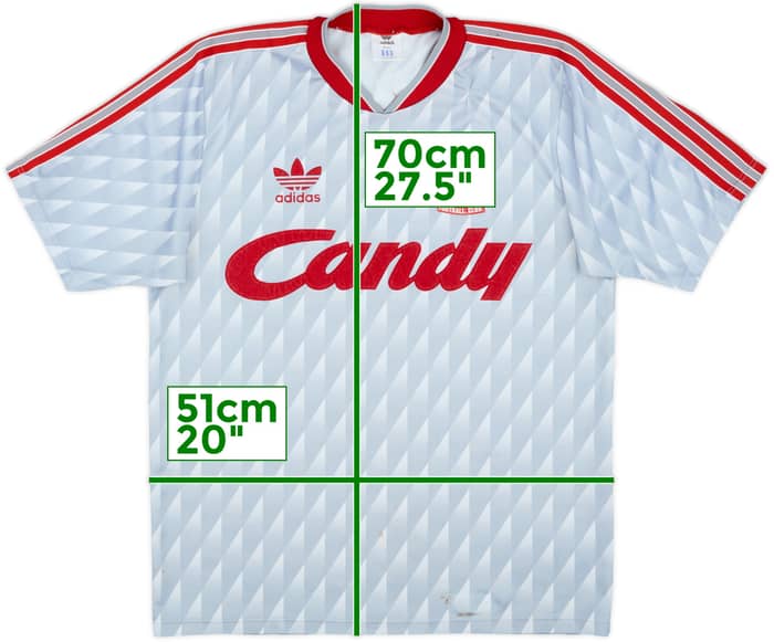 Camiseta de visitante del Liverpool 1989-91 - 5/10 - (M)