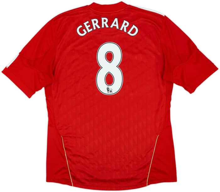 2010-12 Liverpool Home Shirt Gerrard #8 - 6/10 - (L)