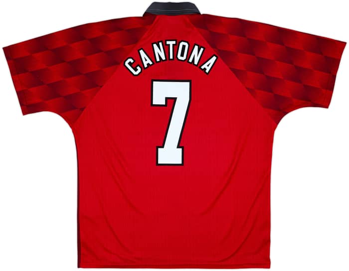 1996-98 Manchester United Home Shirt Cantona #7 - 9/10 - (XL)