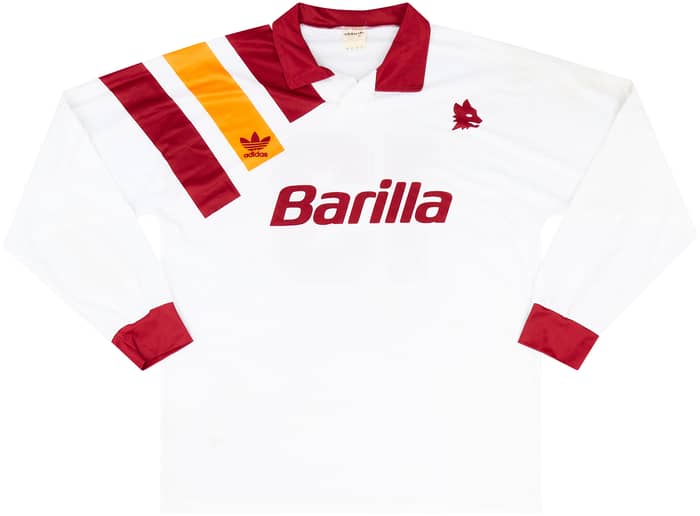 1993-94 Roma Match Issue Away L/S Shirt #13