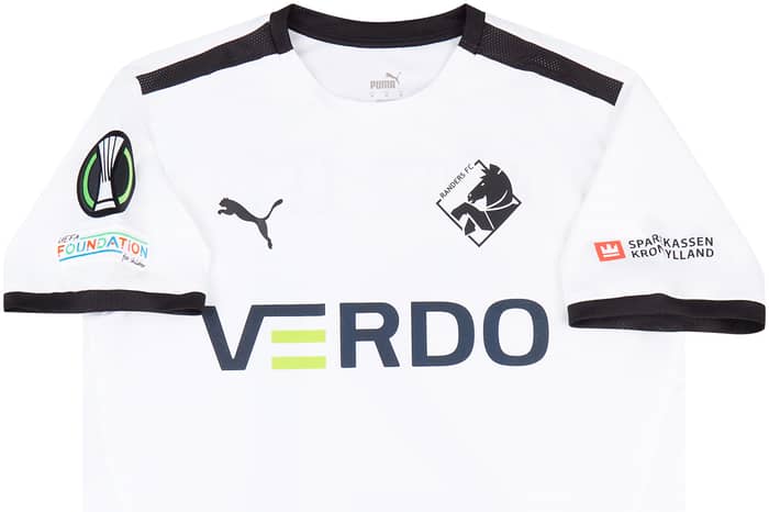 2021-22 Randers FC Match Issue Conference League Away Shirt Dreier Leth #21 (v Leicester)