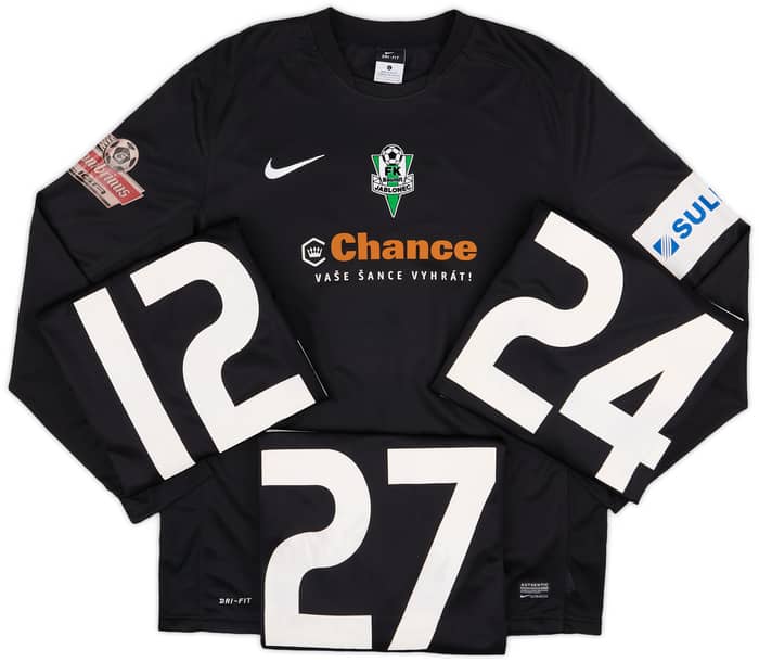 2013-14 FK Jablonec Player Issue Away L/S Shirt # - 9/10