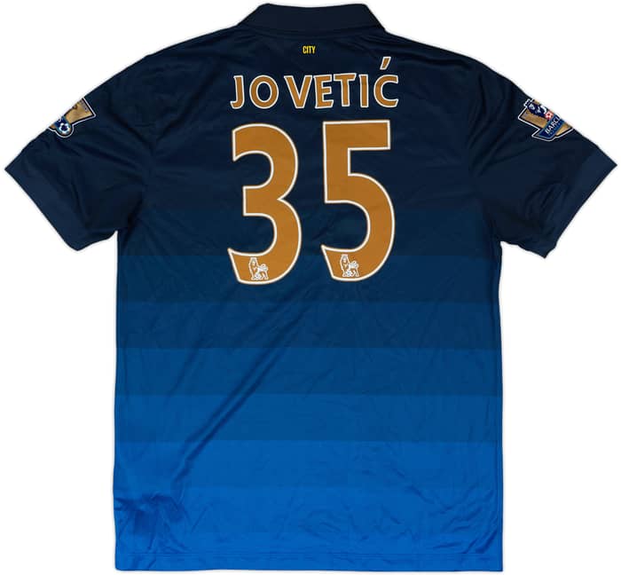 2014-15 Manchester City Away Shirt Jovetic #35 (L)