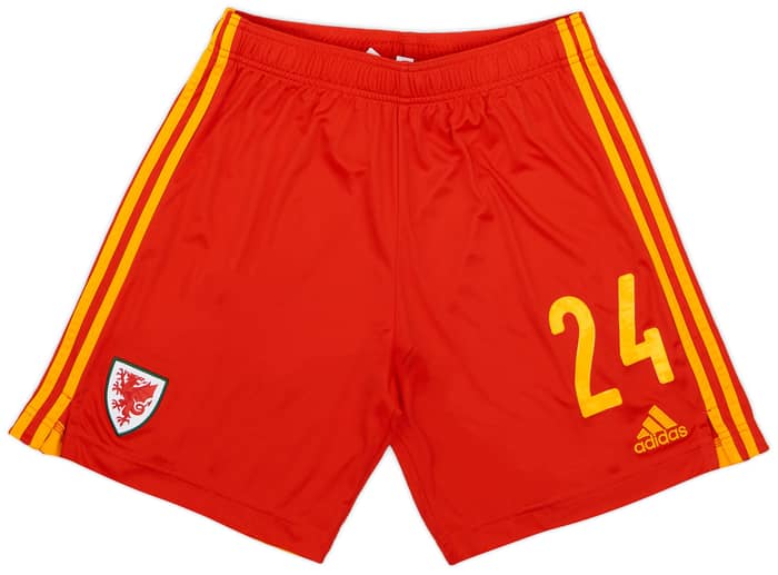 2020-21 Wales Player Issue Home Shorts # - 9/10
