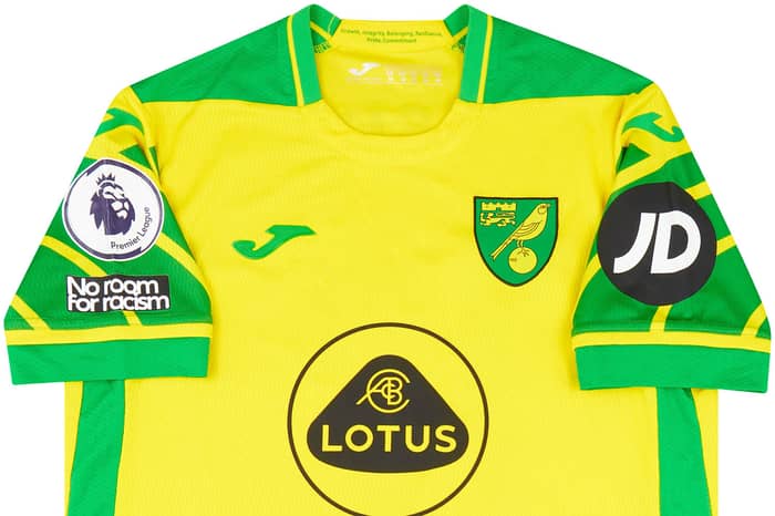 2021-22 Norwich Match Issue Home Shirt Rashica #17 (v Man City)