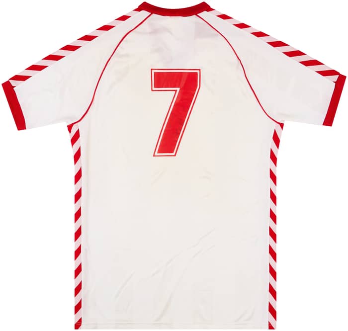 1985 Norway Match Worn Away Shirt #7 (Soler) v Ireland