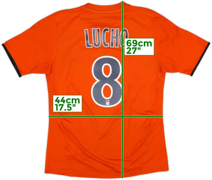 2011-12 Olympique Marseille Third Shirt Lucho #8 - 8/10 - (XL.Boys)