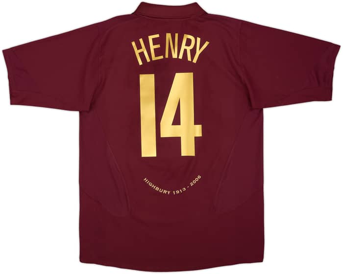 2005-06 Arsenal Home Shirt Henry #14 - 8/10 - (L)