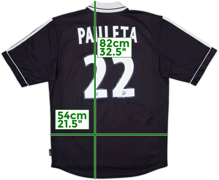 2000-01 Bordeaux Home Shirt Pauleta #22 - 8/10 - (M)