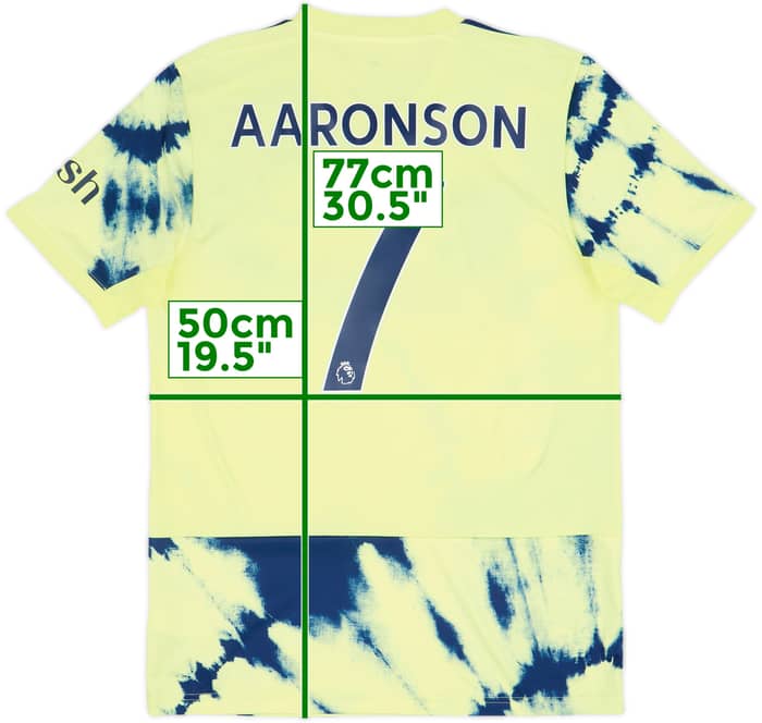2022-23 Leeds Away Shirt Aaronson #7 - 8/10 - (M)