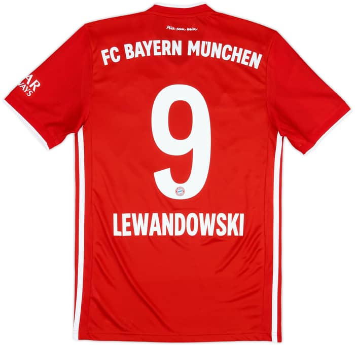2020-21 Bayern Munich Home Shirt Lewandowski #9 - 10/10 - (XS)