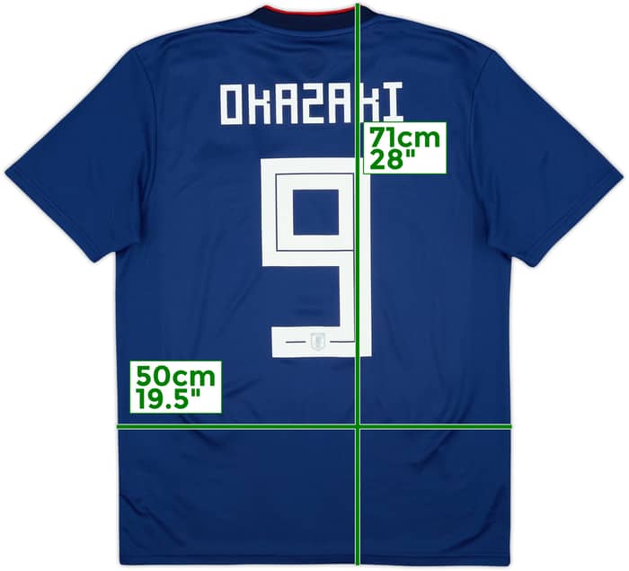 2018-19 Japón Local Camiseta Okazaki #9 - 9/10 - (M)