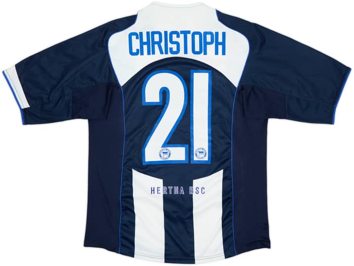 2004-05 Hertha Berlin Home Shirt Christoph #21 - 7/10 - (L)
