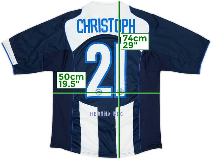2004-05 Hertha Berlin Home Shirt Christoph #21 - 7/10 - (L)