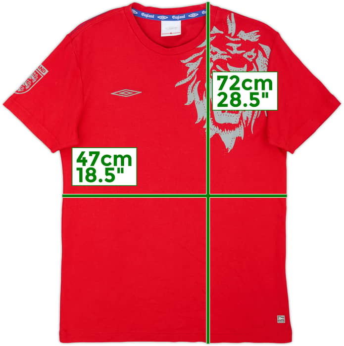 2004-06 England Umbro Graphic Tee - 9/10 - (M)