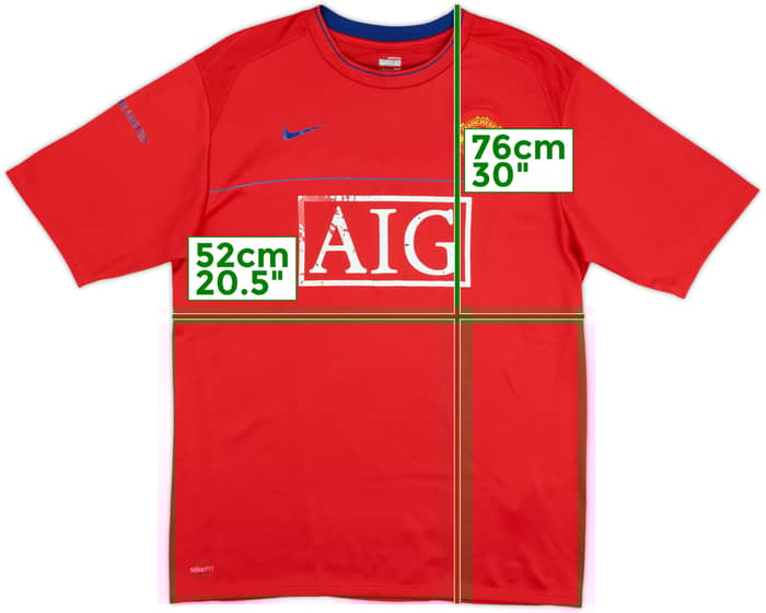 2008-09 Manchester United Nike Training Shirt - 4/10 - (L)