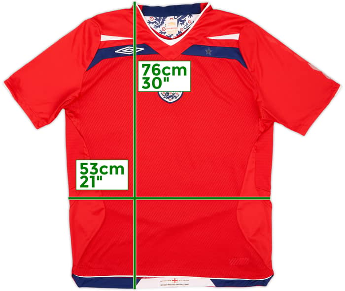 2008-10 Inglaterra Camiseta Visitante - 5/10 - (L)