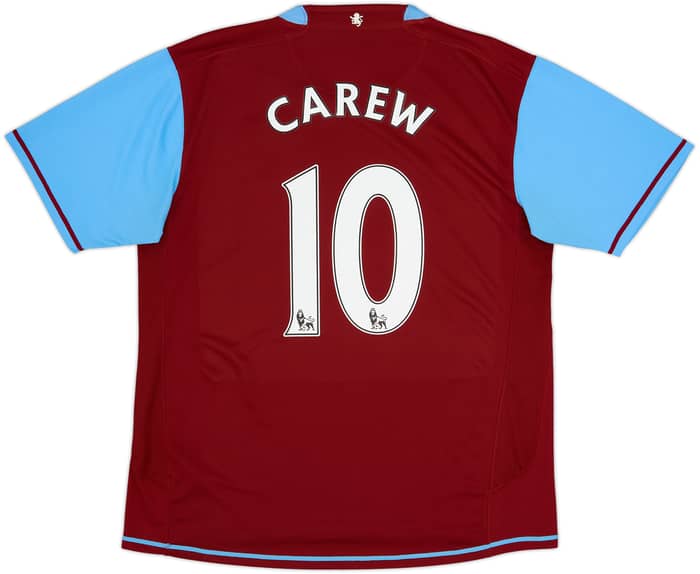 2007-08 Aston Villa Home Shirt Carew #10 - 5/10 - (L)