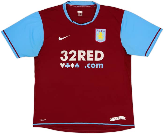 2007-08 Aston Villa Home Shirt Carew #10 - 5/10 - (L)
