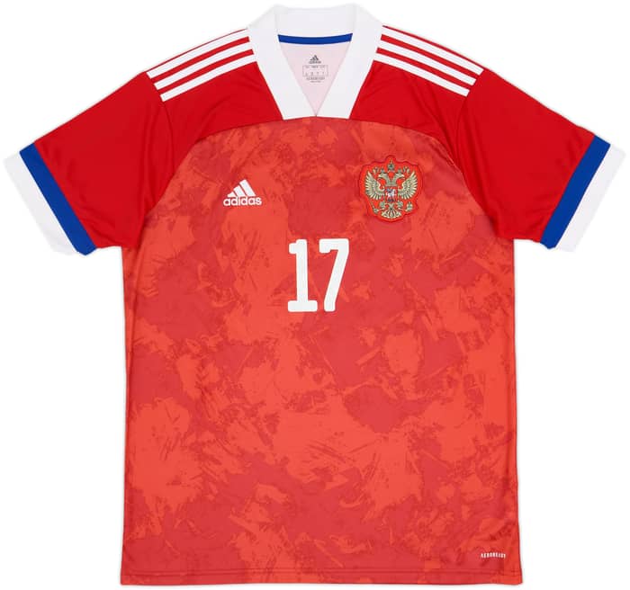 2020-22 Russia Home Shirt Golovin #17 - 8/10 - (L)