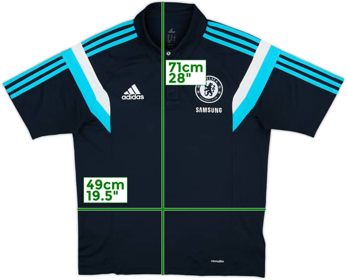 2014-15 Chelsea adidas Polo Shirt - 9/10 - (M)