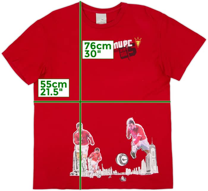 2004-05 Manchester United Nike 'World Finals Hong Kong 05' Graphic Tee - 9/10 - (XL)