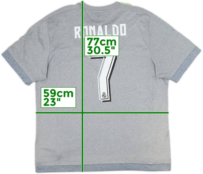 2015-16 Real Madrid Away Shirt Ronaldo #7 - 6/10 - (XL)