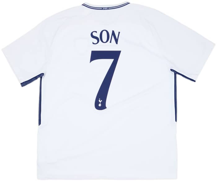2017-18 Tottenham Home Shirt Son #7 - 8/10 - (XL)