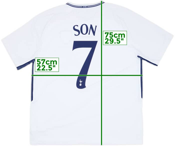 2017-18 Tottenham Home Shirt Son #7 - 8/10 - (XL)