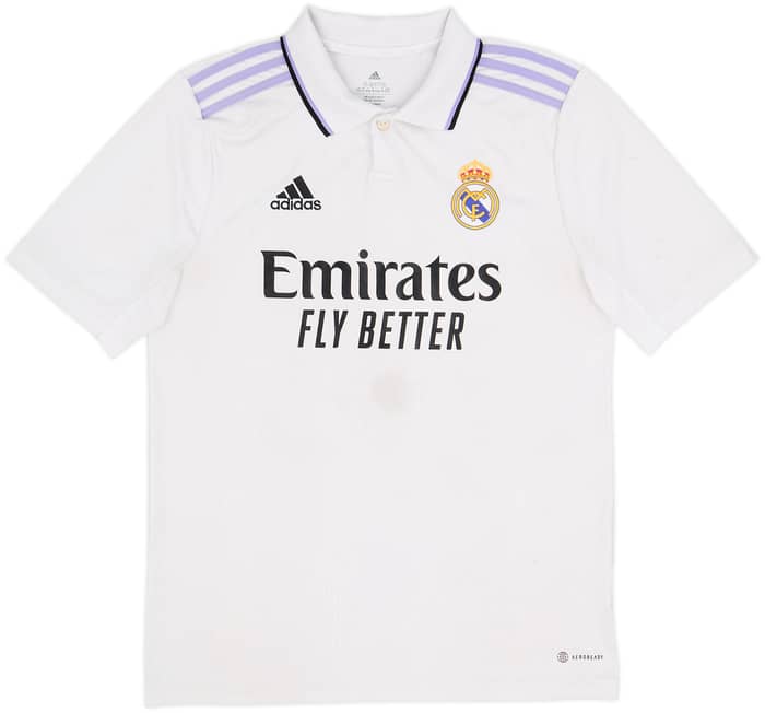 2022-23 Real Madrid Home Shirt Rodrygo #21 - 4/10 - (XL.Boys)