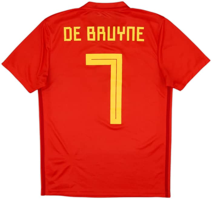 2018-19 Belgium Home Shirt De Bruyne #7 - 6/10 - (S)