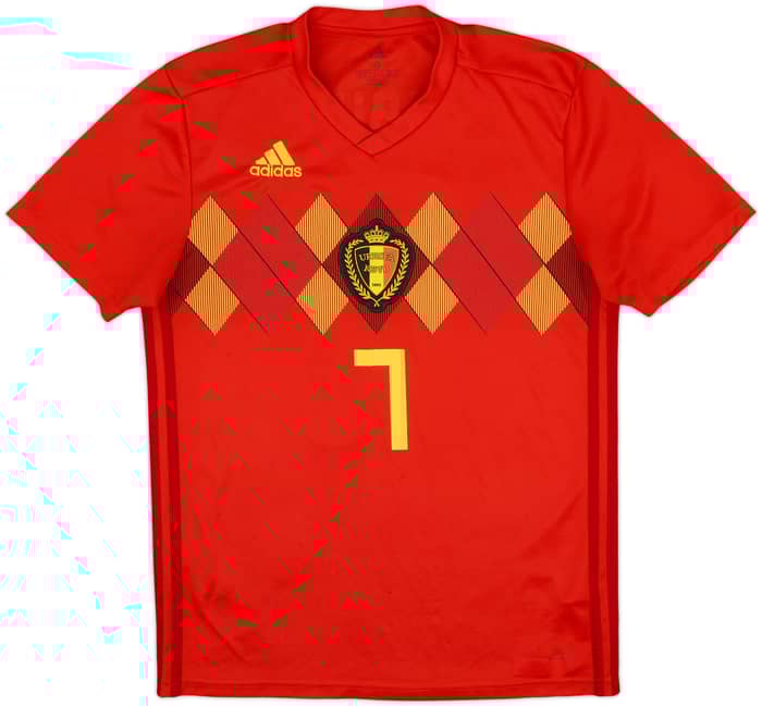 2018-19 Belgium Home Shirt De Bruyne #7 - 6/10 - (S)