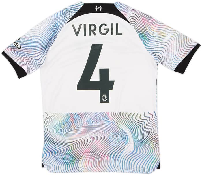 2022-23 Liverpool Away Shirt Virgil #4 - 7/10 - (XL.Boys)