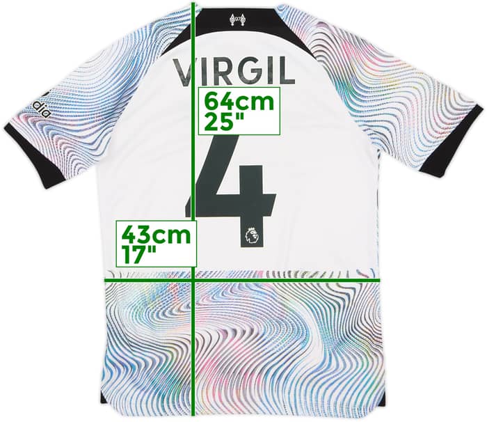 2022-23 Liverpool Away Shirt Virgil #4 - 7/10 - (XL.Boys)
